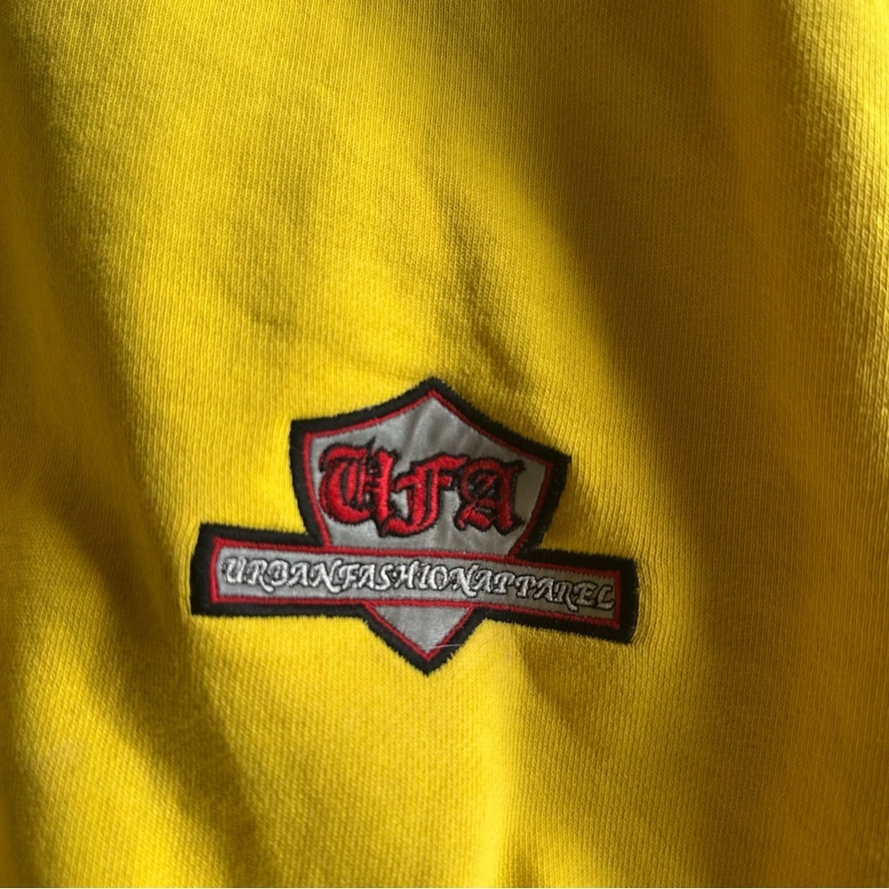Sir Benni Miles Vintage Y2K Hip Hop Hoodie Yellow XL - Picture 15 of 16